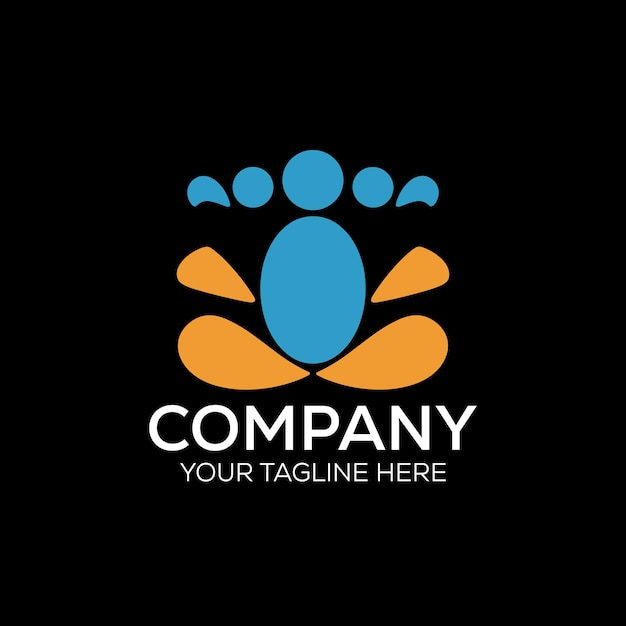 Logotipo de la empresa Diseño del logotipo de la compañía para empresarios y negocios Mejor icono humano