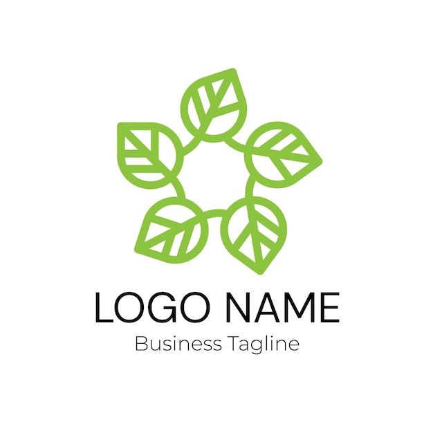 Logotipo de la empresa de diseño de negocios de cuidado de la piel