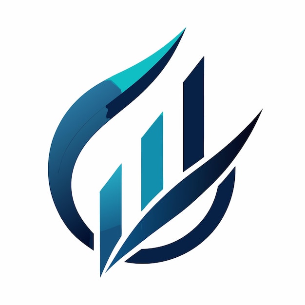 Un logotipo para una empresa financiera elegante y un logotipo profesional para una empresa de servicios financieros