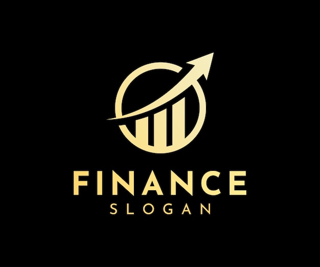 Logotipo de la empresa de finanzas modernas. plantilla de logotipo de icono de crecimiento creativo
