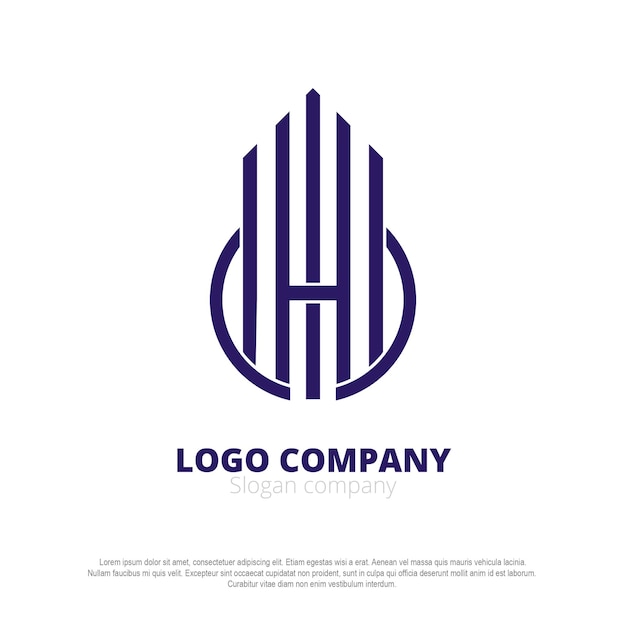 El logotipo de la empresa de identidad