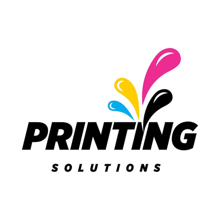 Vector logotipo de la empresa de impresión