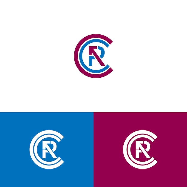 Logotipo de empresa inicial o financiera de CCR