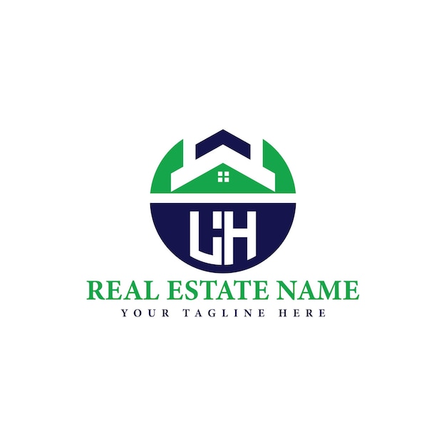 Logotipo de la empresa inmobiliaria con el icono de la casa