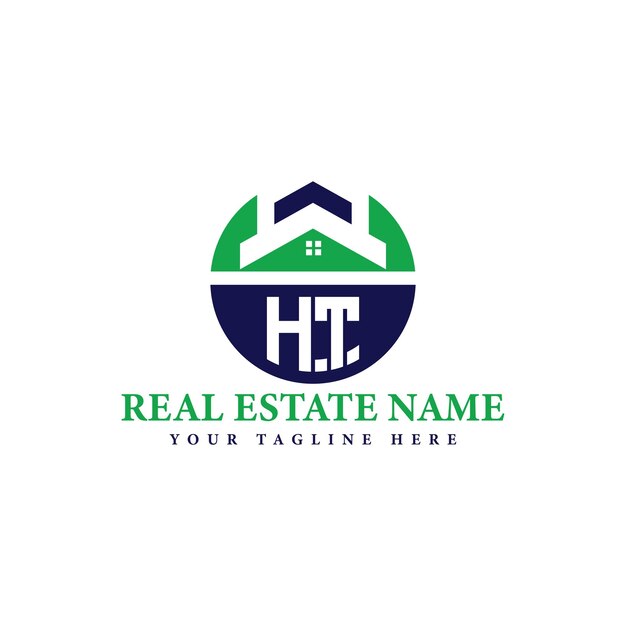 Logotipo de la empresa inmobiliaria con el icono de la casa