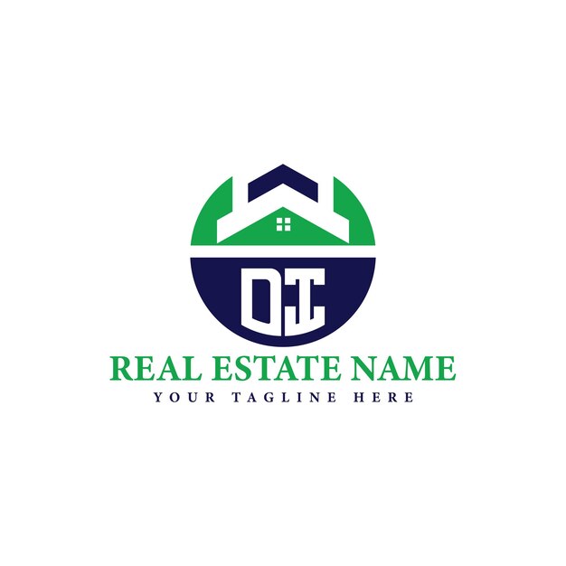 Logotipo de la empresa inmobiliaria con el icono de la casa
