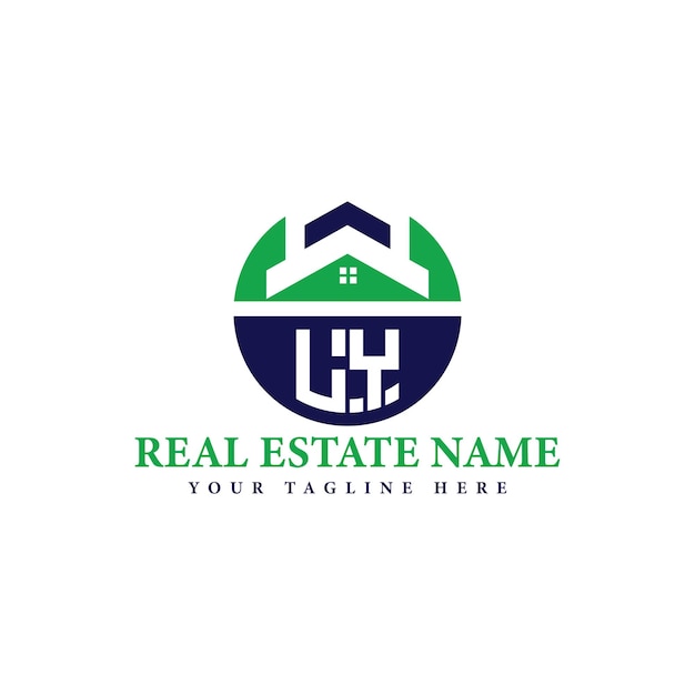 Logotipo de la empresa inmobiliaria con el icono de la casa