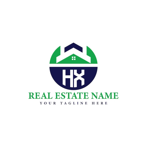 Logotipo de la empresa inmobiliaria con el icono de la casa