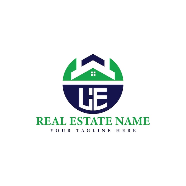 Logotipo de la empresa inmobiliaria con el icono de la casa