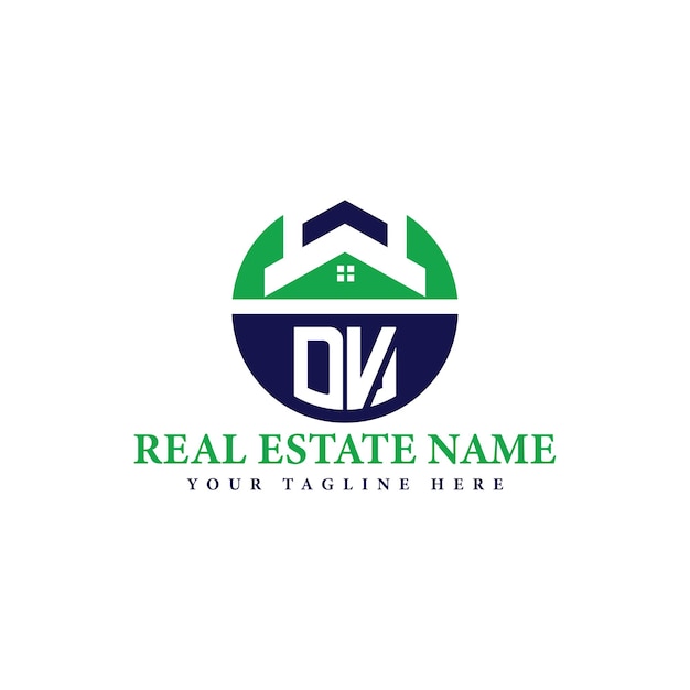 Logotipo de la empresa inmobiliaria con el icono de la casa