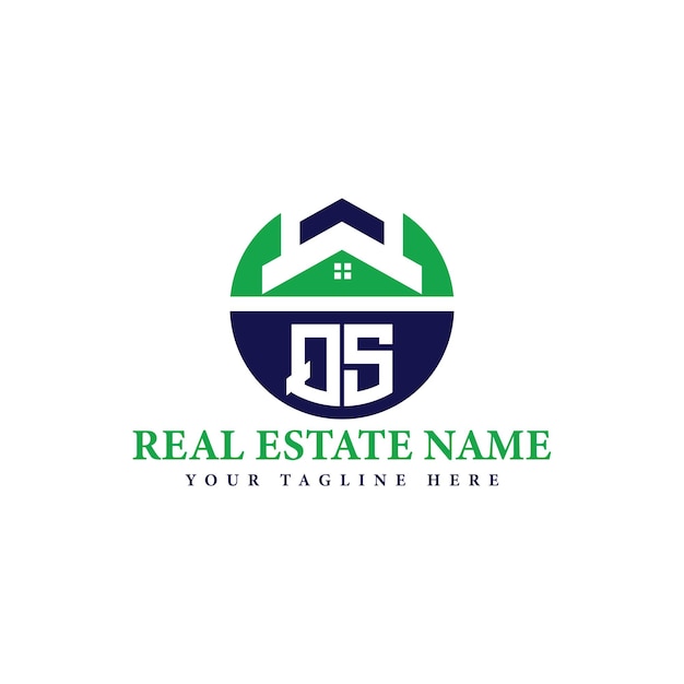 Logotipo de la empresa inmobiliaria con el icono de la casa