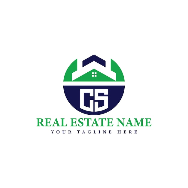 Logotipo de la empresa inmobiliaria con el icono de la casa