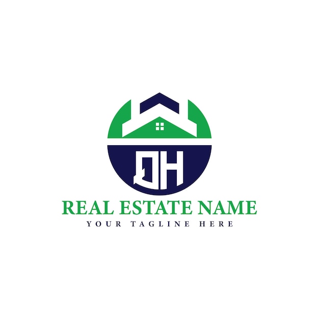 Logotipo de la empresa inmobiliaria con el icono de la casa