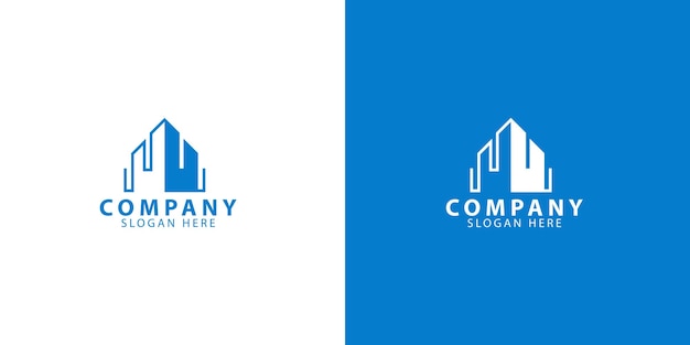 logotipo de empresa inmobiliaria minimalista