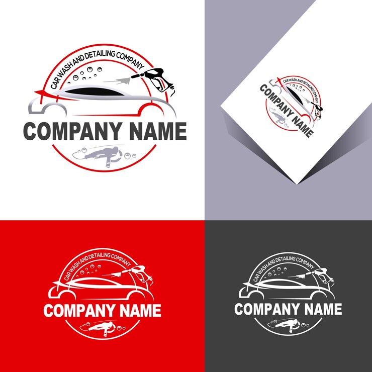 Vector un logotipo de la empresa de lavado