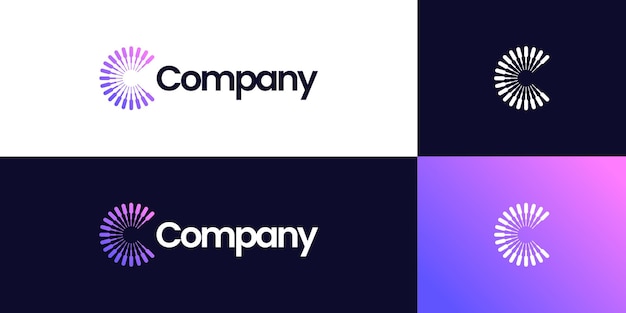 El logotipo de la empresa con la letra C