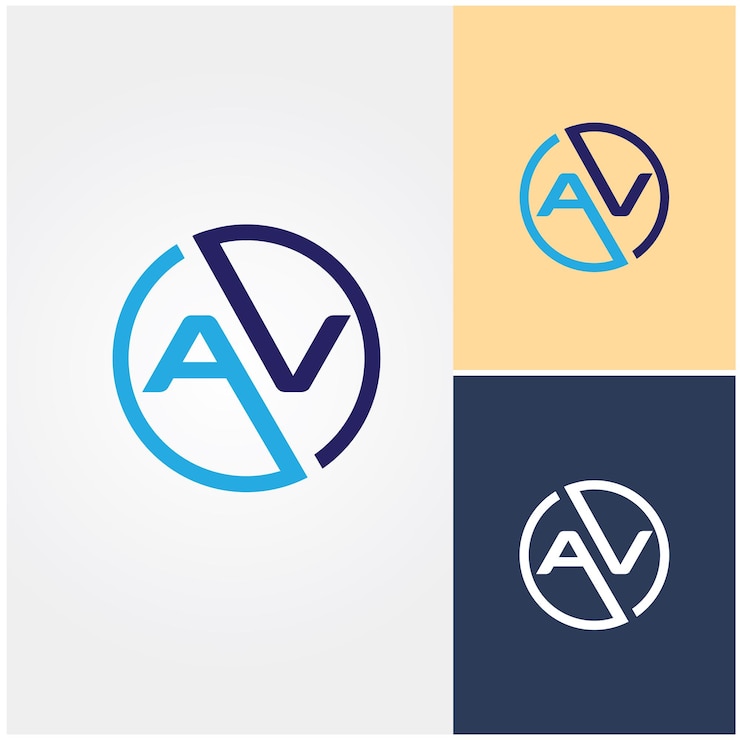 Vector logotipo para una empresa llamada avv.