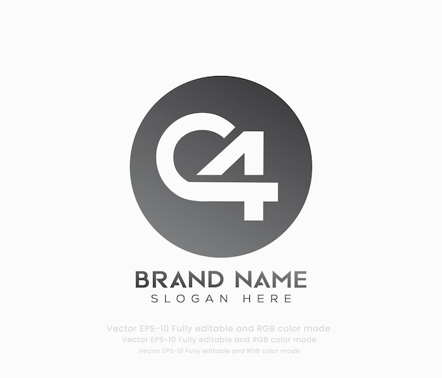 Un logotipo para una empresa llamada c4.