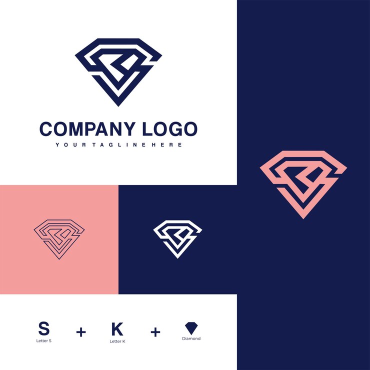 Un logotipo para una empresa llamada diamante.
