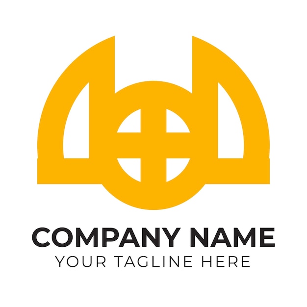 Un logotipo para una empresa llamado nombre de la empresa.