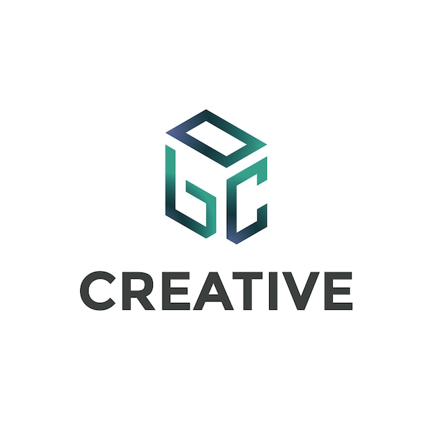 Logotipo de la empresa del logotipo del monograma creativo de OBC