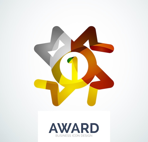 Logotipo de empresa de premio colorido
