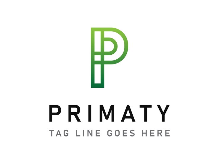 El logotipo de la empresa Primaty P es el logotipo del monograma