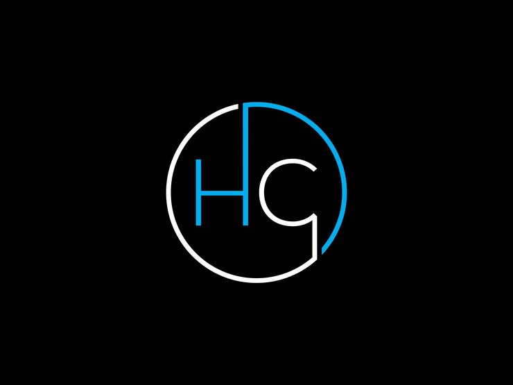Vector logotipo para una empresa que dice hg