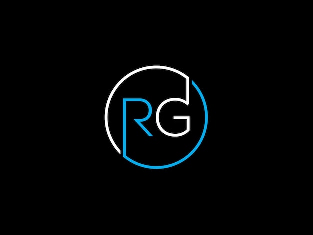 Vector logotipo para una empresa rg.