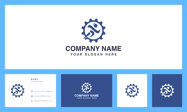 logotipo de empresa y tarjetas de visita