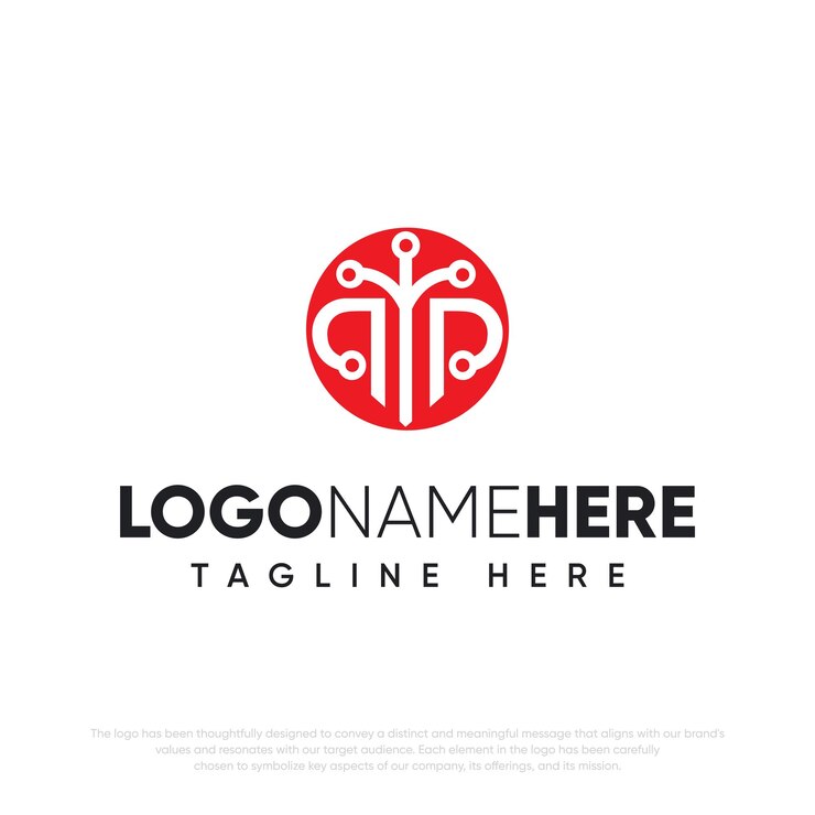 Vector logotipo de empresa de tecnología abstracta de vector libre