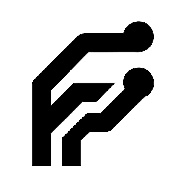 Logotipo de una empresa de tecnología innovadora Diseño de logotipo elegante Ilustración vectorial para marcas modernas