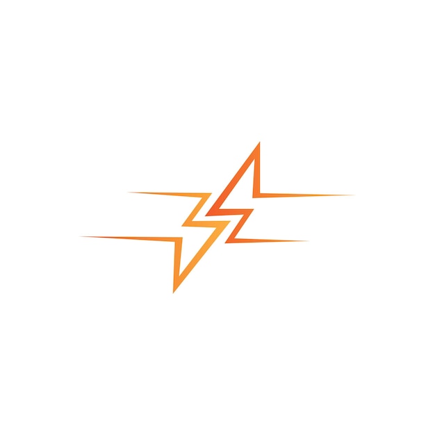 Logotipo de energía eléctrica relámpago