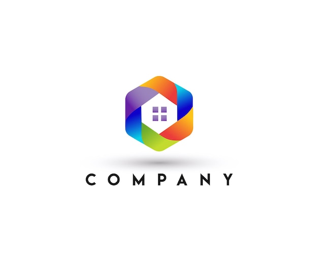 Logotipo de enfoque en el hogar