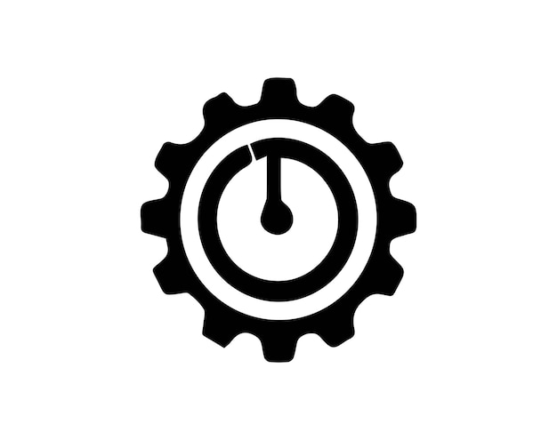Logotipo de engranaje plantilla de icono vectorial diseño de ilustración icono de engrenaje de rueda vector