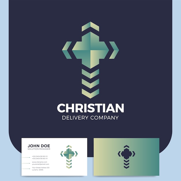 Logotipo de entrega cruzada.