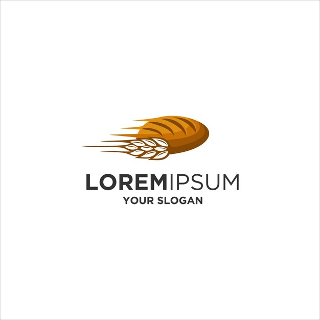 logotipo de entrega de panadería de comida rápida