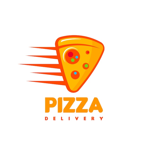 Logotipo de entrega de pizza