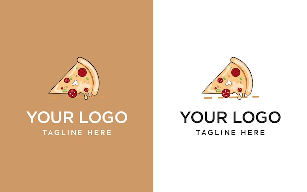 Logotipo de entrega de pizza