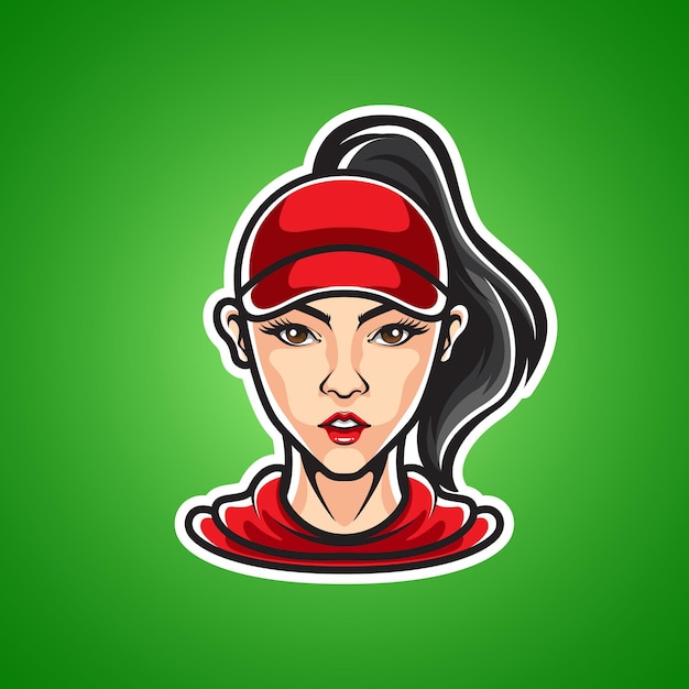 LOGOTIPO ENTRENADOR DEPORTIVO NIÑA
