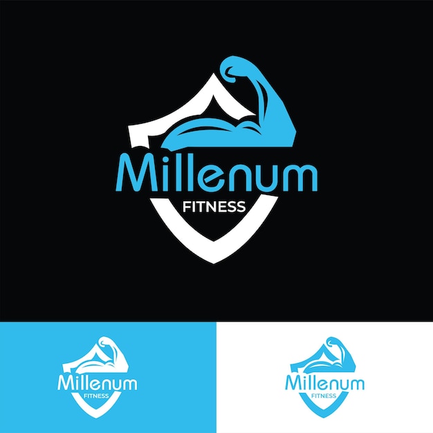 Logotipo de entrenamiento físico de gimnasio Logotipo de gimnasio Logotipo de Fintness