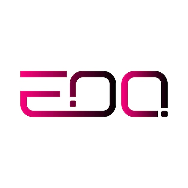 Logotipo de EOQ tipografía abstracta diseño vectorial mínimo moderno y sencillo