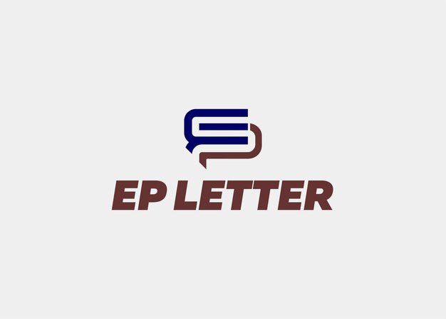 LOGOTIPO EP LETRA LÍNEA NOMBRE DE LA EMPRESA