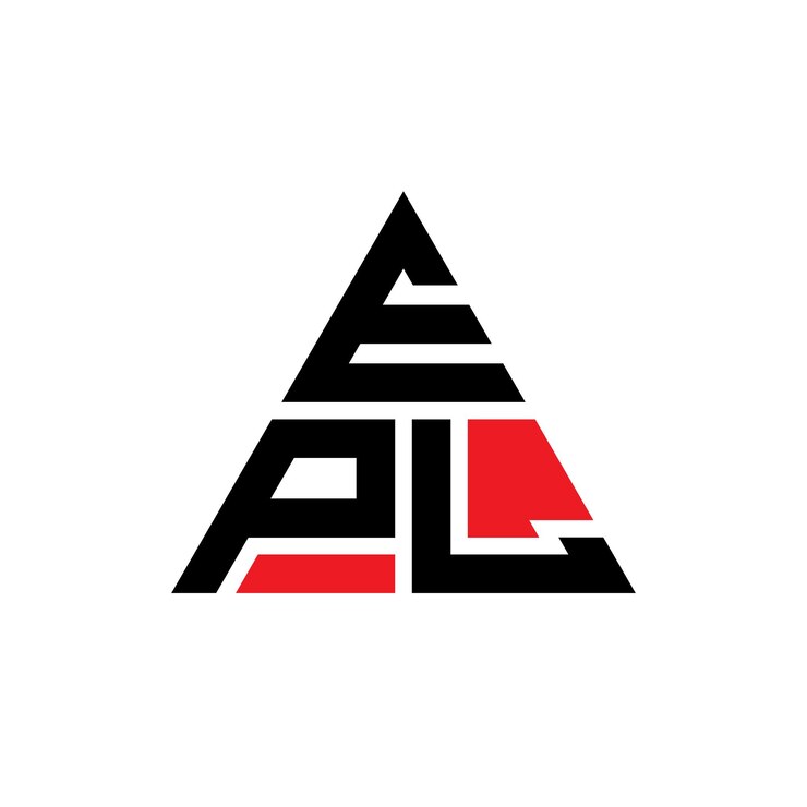 Vector el logotipo de la epl, la letra epl, el triángulo epl, y el triangulo epl.