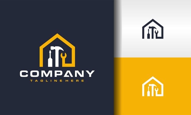 Logotipo de equipo de taller en el hogar