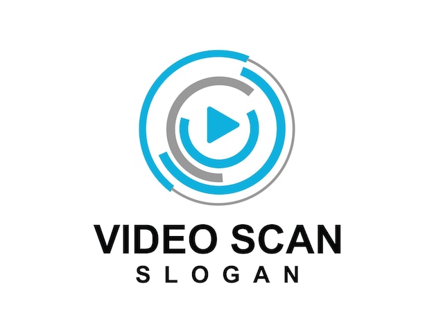 Vector logotipo del escáner de vídeo