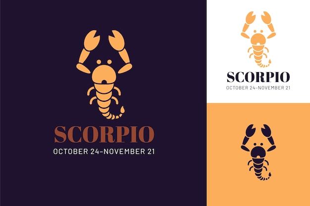 Vector logotipo de escorpio