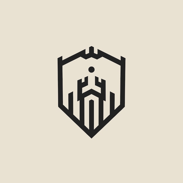 El logotipo del escudo de barba