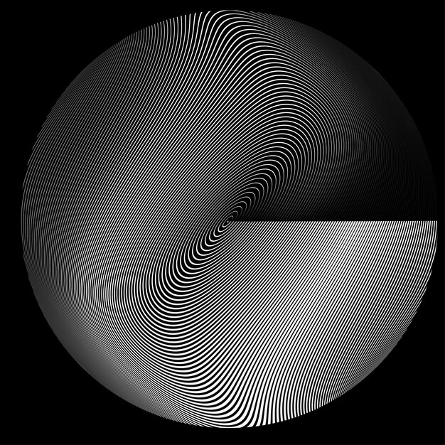 Logotipo de la esfera tecnológica. elemento de diseño 3d. Forma geométrica abstracta. Vector