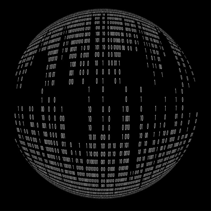 Vector logotipo de la esfera tecnológica. elemento de diseño 3d. forma geométrica abstracta. vector